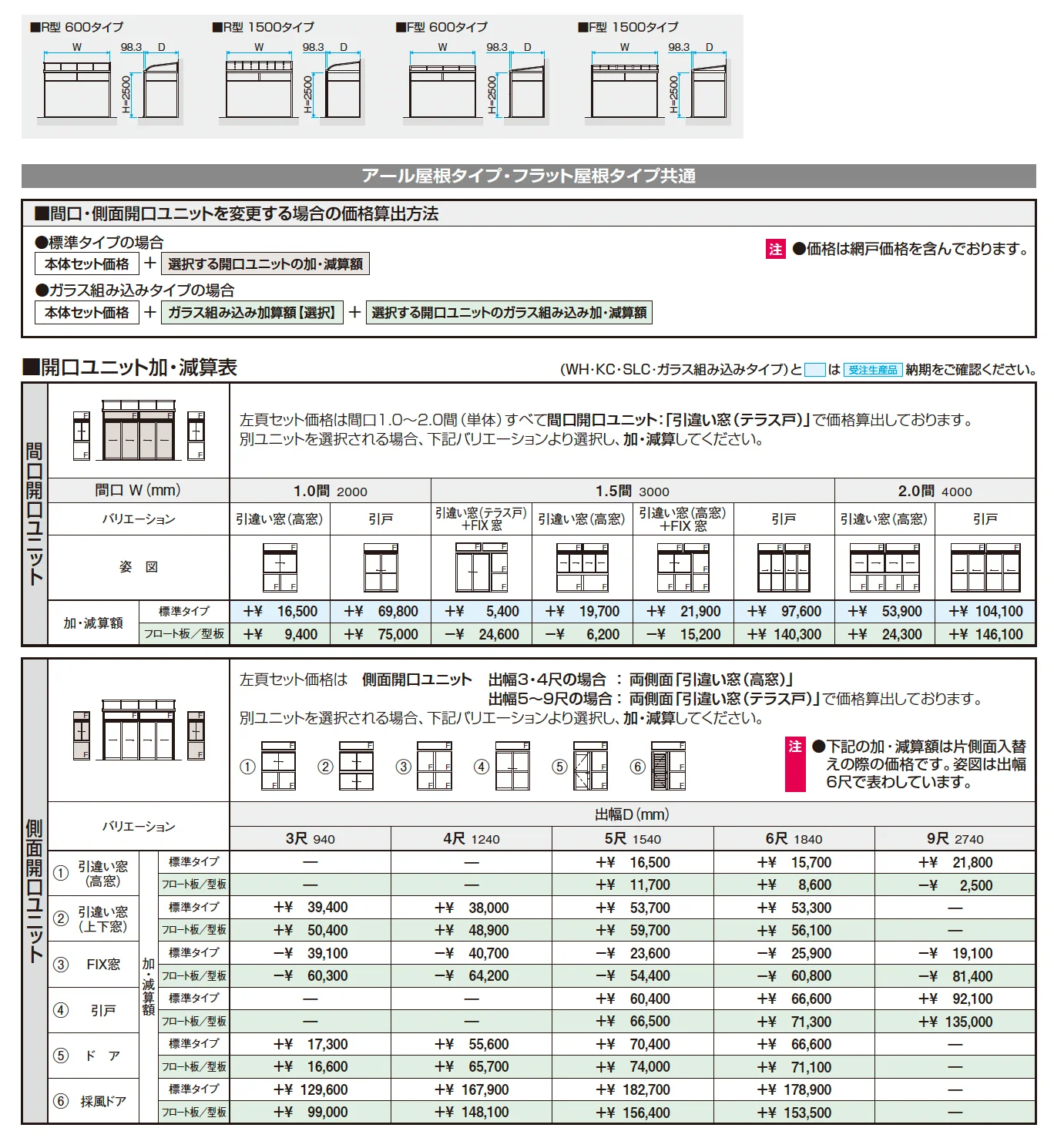 晴れもようwith(土間仕様/ランマ付き H20サイズ メーターモジュール)_価格_2