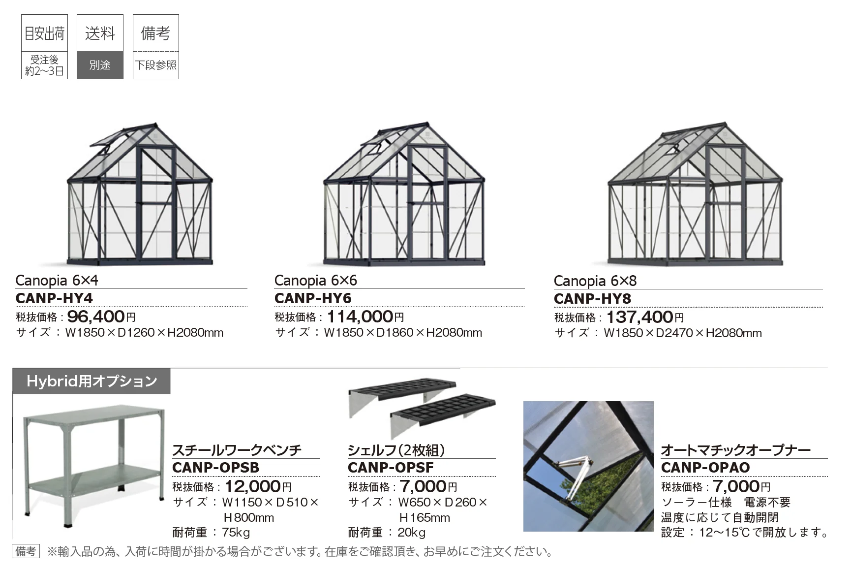 キャノビア ハイブリッド【2025年版】_価格_1