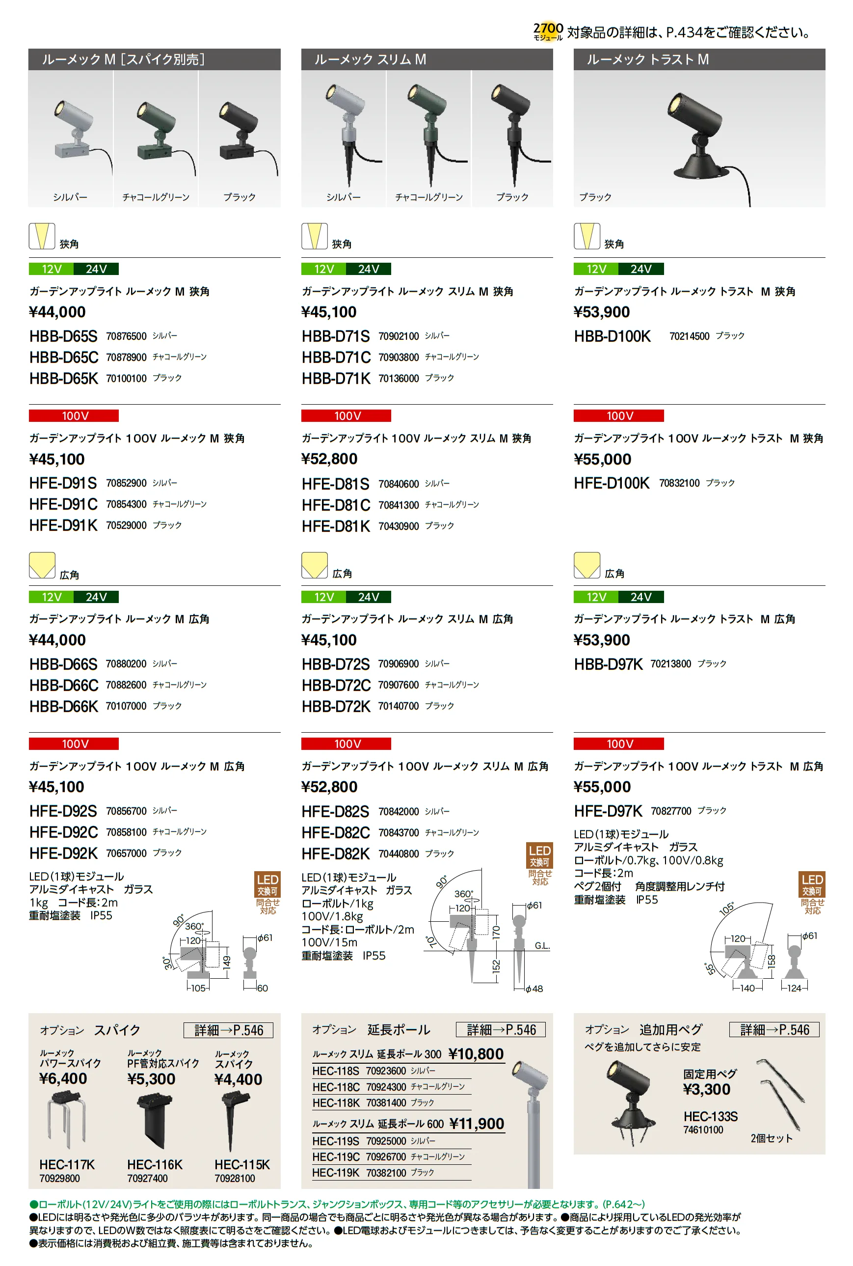 ガーデンアップライト ルーメック M_価格_2