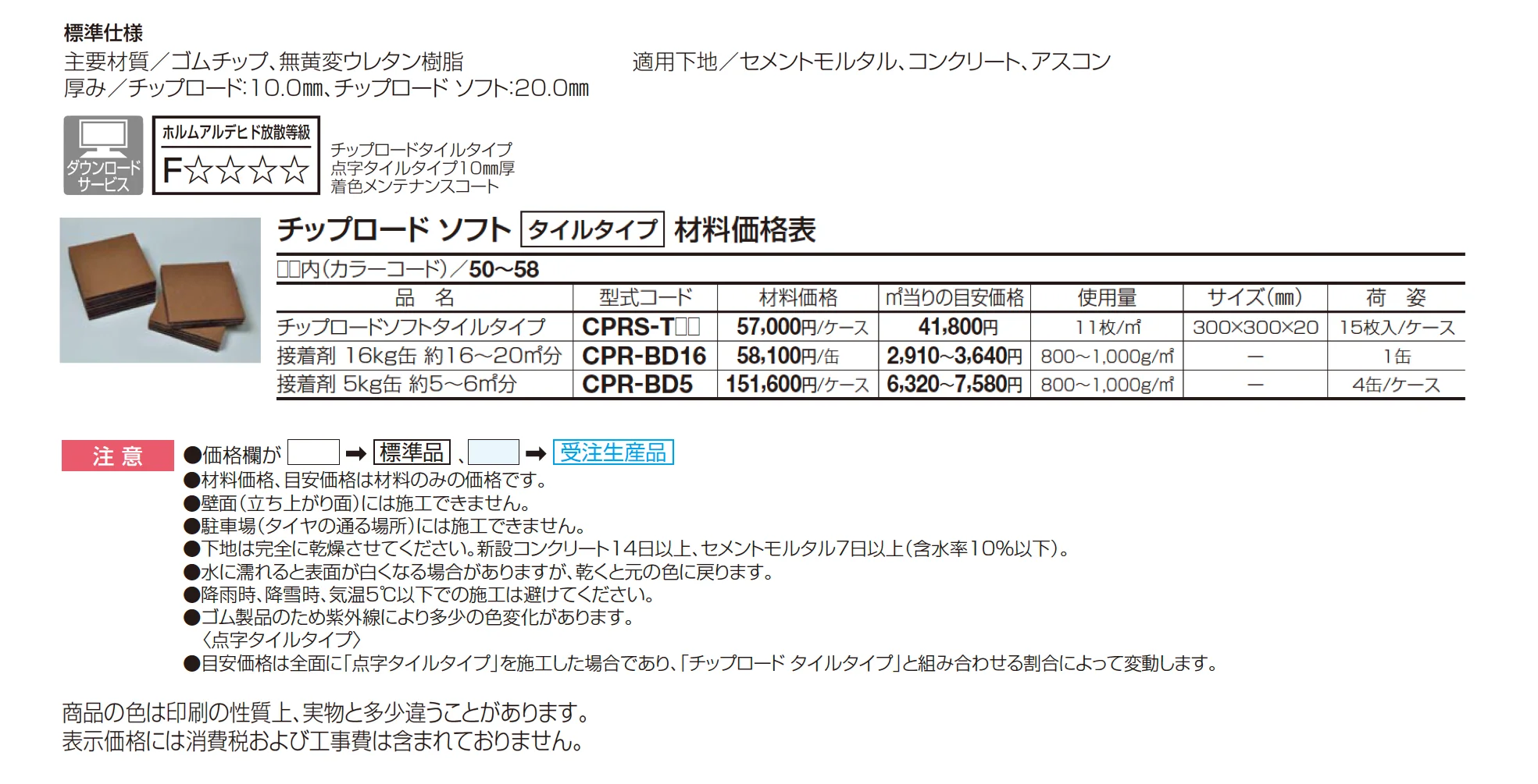 チップロードソフト(タイルタイプ)_価格_1