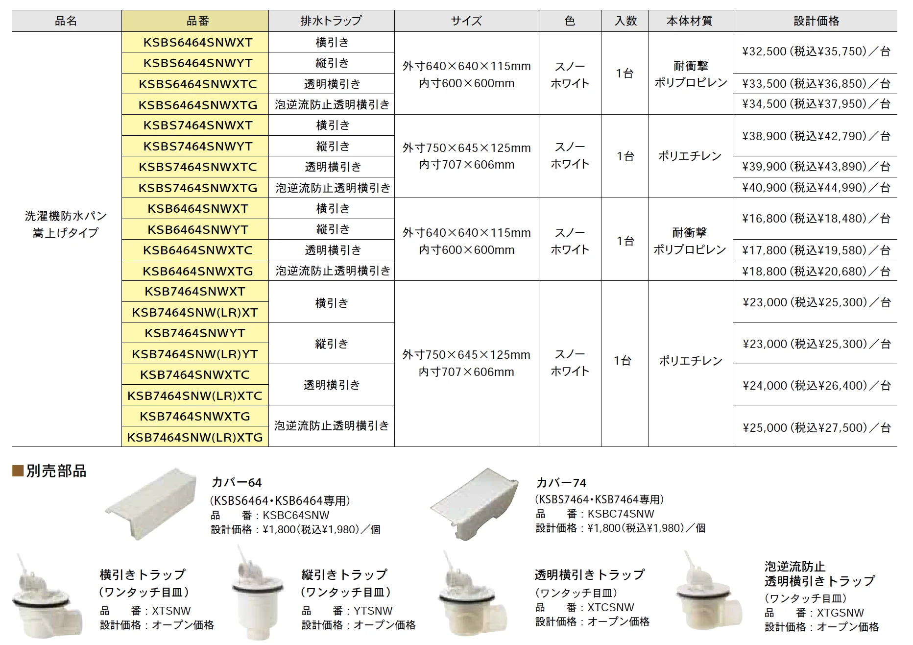 ベストレイ 洗濯機防水パン 嵩上げタイプ【2025年版】_価格_1