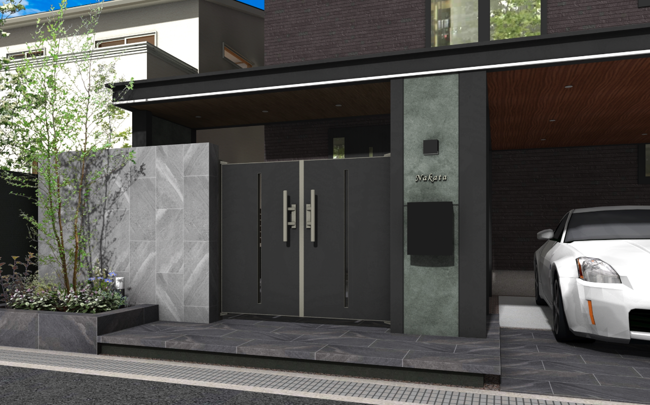 タカショー | エバーアートボード®︎門扉 スリット | 建材サーチ